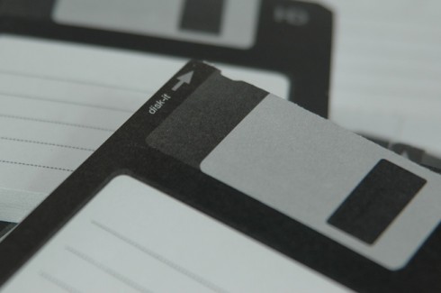Floppy disk sticky notes