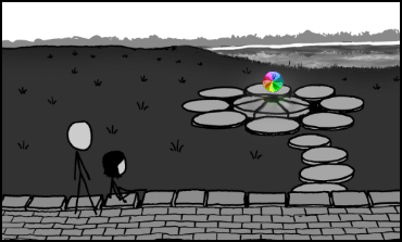 XKCD There's always the hope that if you sit and watch for long enough, the beachball will vanish and the thing it interrupted will return.