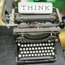 There's no backspace key here, so think before you type! tekserve05